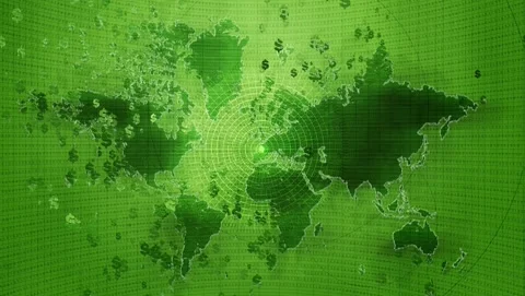 Global money for Quantum Banking background  Loopable Stock Footage 157763240