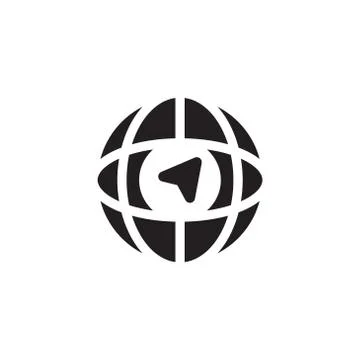 Global navigation vector logo design template Stock Illustration