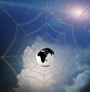Global net Stock Illustration