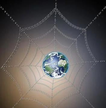Global net Illustrazione stock