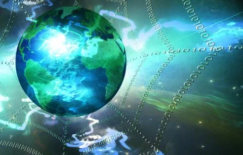 Global net Stock Illustration