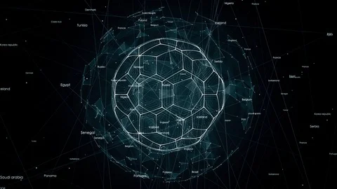 Global network animation Stock Footage 91203382