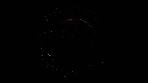 Global network around the digital world. use it for a technology presetacion Video stock 83250248