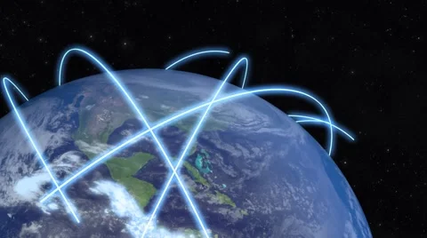 Global network background. Earth Stock Footage 65292963