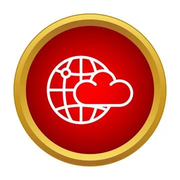 Global network cloud computing storage technology icon イラスト素材