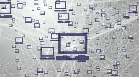 Global network of computer Video stock 20069652