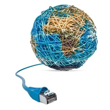 Global Network concept. 3D rendering 스톡 일러스트