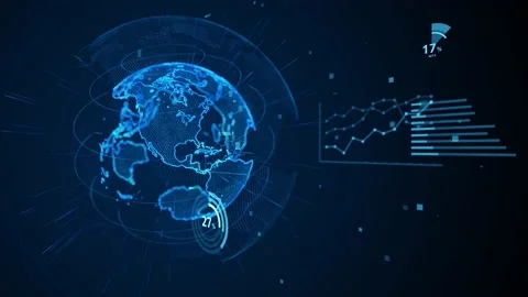 Global network concept. Data analysis. Business strategy. Stock Footage 149291480