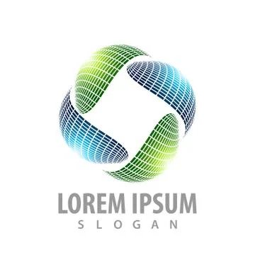 Global network concept design. Symbol graphic template element vector Stock Illustration