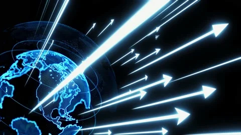 Global network concept. High speed. Global growth. Stock Footage 150714737