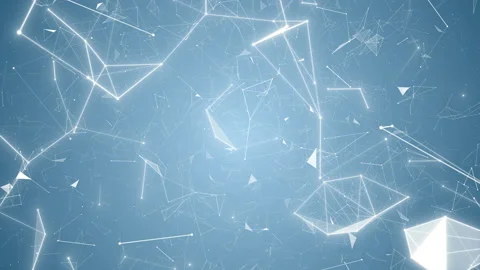 Global Network Connected animation of Global Business Network rotating in Space Stock Footage 111231805