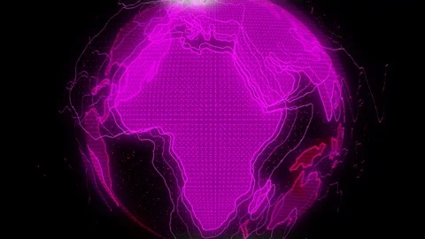 Global Network Connected. Digital Technology Of The Earth. Stock Footage 106591611