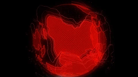 Global Network Connected. Digital Technology Of The Earth. Stock Footage 106751390