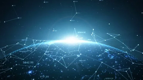 Global Network Connected Stock Footage 81822921