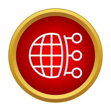 Global network connecting data across the world Stock-Illustration