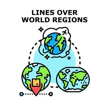 Global network connecting international logistics and communication Stock Illustration