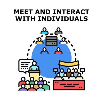 Global network connecting people for interaction and collaboration Stock Illustration