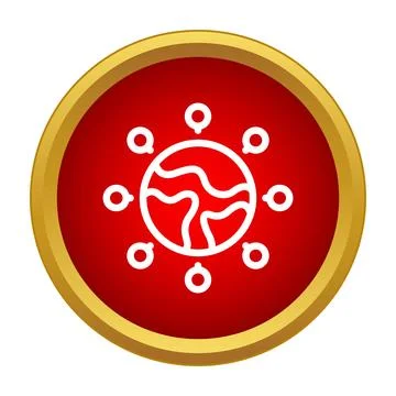 Global network connecting people transmitting diseases spreading virus イラスト素材