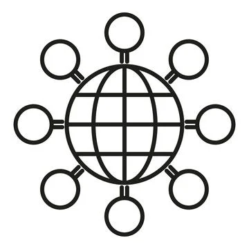Global network connecting world online communication technology 스톡 일러스트