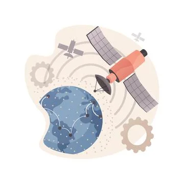 Global network connection abstract concept vector illustration. Illustrazione stock