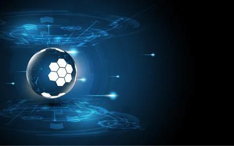 Global network connection abstract technology background global business inno Stock Illustration