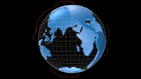 Global Network Connection Alpha Stock Footage 117332277