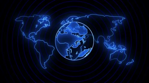 Global network connection and data connections concept. Stock Footage 312724036
