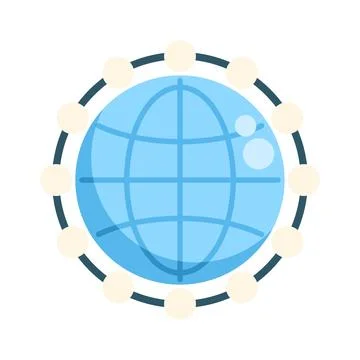 Global network connection and digital communication concept Stock Illustration