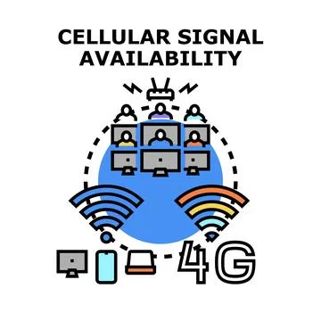 Global network connection availability concept communication technology Illustrazione stock