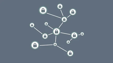 Global network connection. Avatar icons connected. Stock Footage 103566356