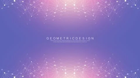 Global network connection banner design template. Header social network Stock Illustration