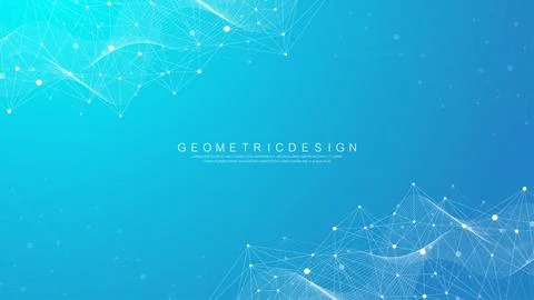 Global network connection banner design template. Header social network Stock Illustration