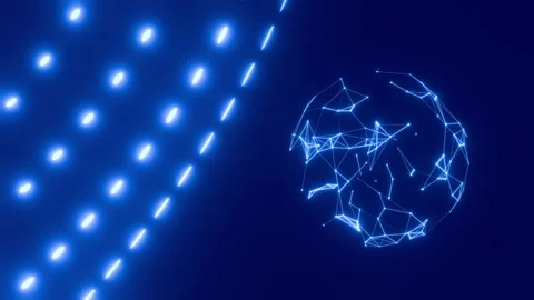 Global network connection concept, 4K, 3D  loop animation Stock Footage 340462130