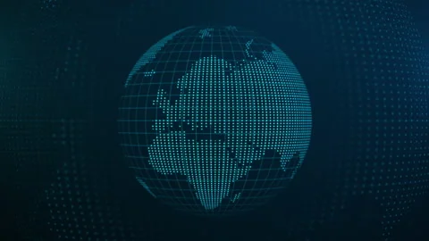 Global network connection concept. Big data visualization. Hi-tech future Stock Footage 166893808