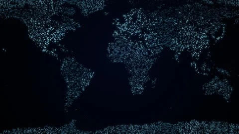 Global network connection concept. Big data visualization. Hi-tech future Stock Footage 241828789