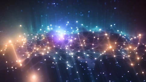 Global network connection concept. Big data visualization. Social network co Video stock 258035760