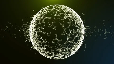 Global network connection in digital cyberspace. Financial or social abstract Stockbeeldmateriaal 93111974