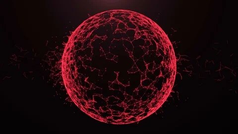 Global network connection in digital cyberspace. Financial or social abstract Stock Footage 95302105