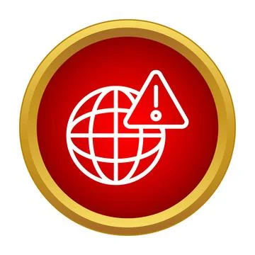 Global network connection error warning alert concept イラスト素材