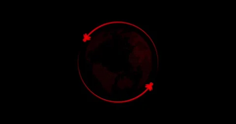 Global network connection icon and Circle animals refresh icon rotation animatio Vídeos de archivo 333053653