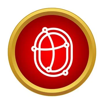 Global network connection icon for digital communication technology Stock-Illustration