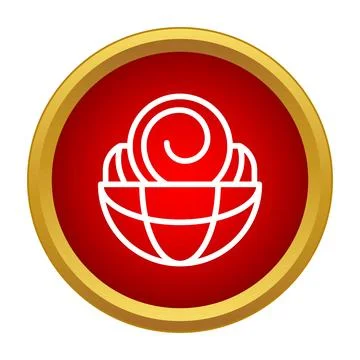 Global network connection icon representing worldwide communication 스톡 일러스트