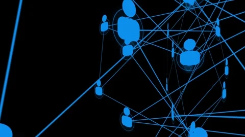 Global network connection line pattern neon animation background. mz 726 Stock Footage 259766809
