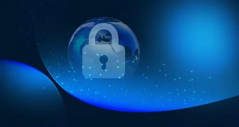 Global network with connection links  concept series Stock Illustration