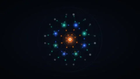 Global Network Connection Loop, Data Flow and Digital Communication Animation 스톡 동영상 333631437