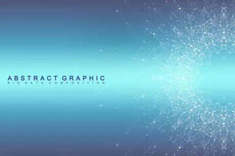 Global network connection. Network and big data visualization background. Global Stock Illustration