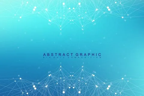 Global network connection. Network and big data visualization background. Global Stock Illustration