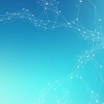 Global network connection. Network and big data visualization background. Global Illustrazione stock