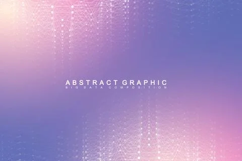 Global network connection. Network and big data visualization background. Global Stock Illustration