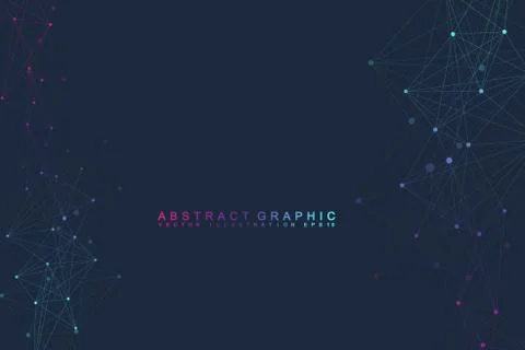 Global network connection. Network and big data visualization background. Global Stock Illustration